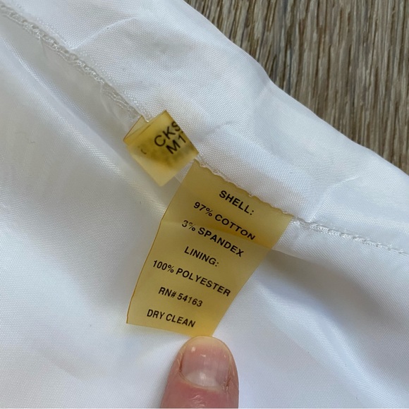 Calvin Klein Pencil Skirt White Size 2 - Picture 5 of 8
